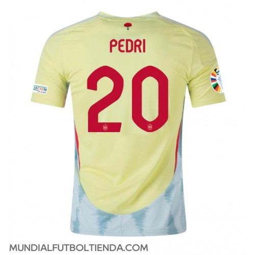 Camiseta España Pedri Gonzalez #20 Segunda Equipación Replica Eurocopa 2024 mangas cortas